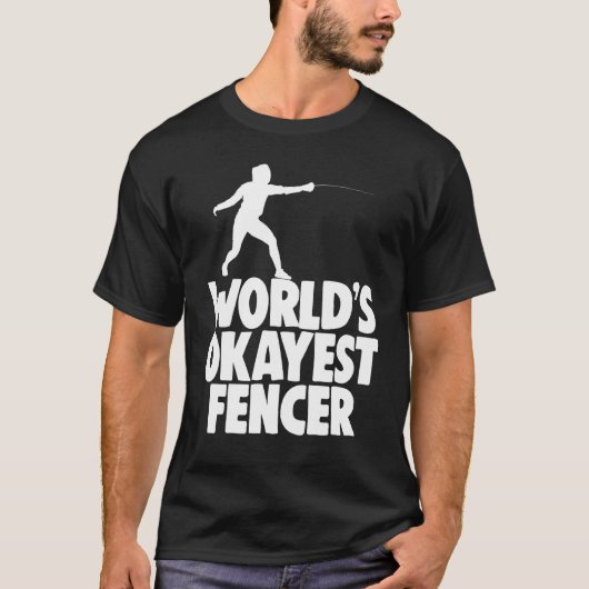 フェンシング衣類GIF世界で最も普通のフェンサー Tシャツ (正面)