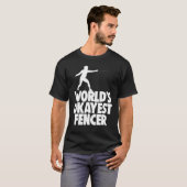 フェンシング衣類GIF世界で最も普通のフェンサー Tシャツ (正面フル)