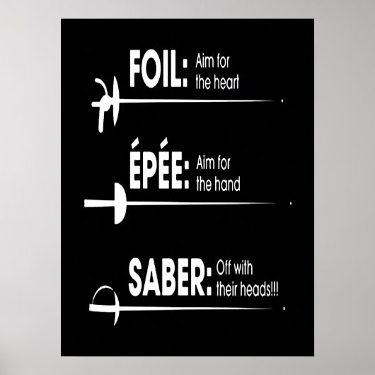 フェンシング贈与 | I常にすべての試合に勝つ ポスター (正面)