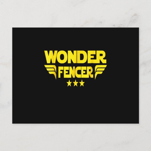 フェンシング贈与 | I常にすべての試合に勝つ 案内ポストカード (正面)