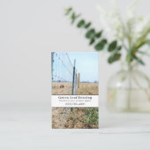 フェンシング造園サービス 名刺 (スタンド正面)