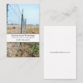 フェンシング造園サービス 名刺 (正面/裏面)