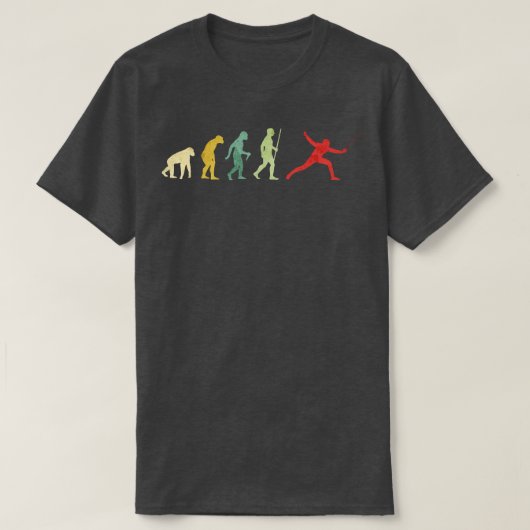 フェンシング進化 Tシャツ (デザイン正面)
