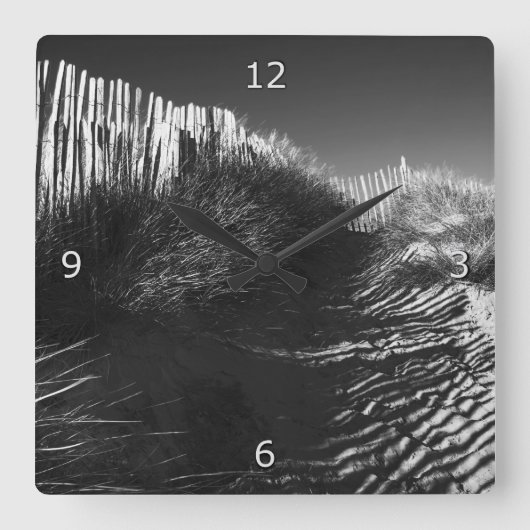 フェンシング・イン・ザ・デューンズ スクエア壁時計 (正面)