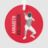 フェンシング オーナメント (裏面)