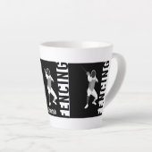 フェンシング カフェラテマグ (右アングル)