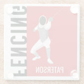 フェンシング ガラスコースター (裏面)