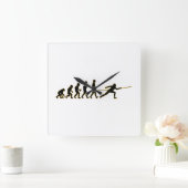 フェンシング スクエア壁時計 (ホーム)