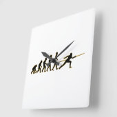 フェンシング スクエア壁時計 (傾斜)