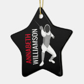 フェンシング セラミックオーナメント (左)