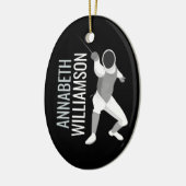 フェンシング セラミックオーナメント (左)