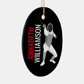 フェンシング セラミックオーナメント (右)