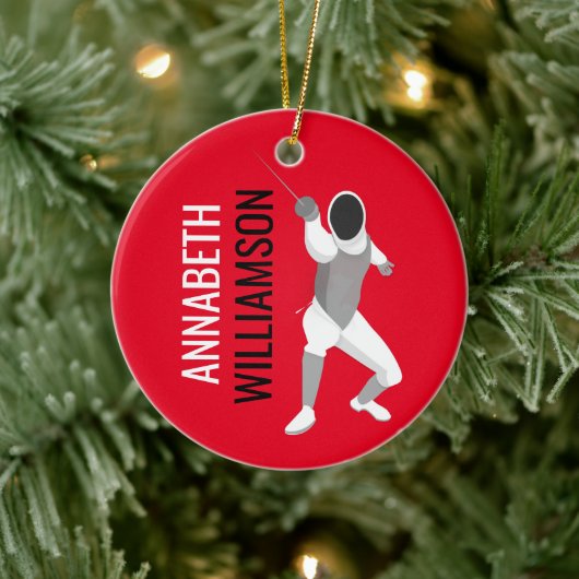 フェンシング セラミックオーナメント (ツリー)