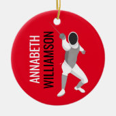 フェンシング セラミックオーナメント (正面)