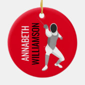 フェンシング セラミックオーナメント (裏面)