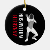 フェンシング セラミックオーナメント (正面)