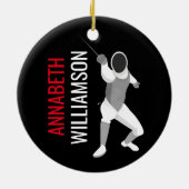 フェンシング セラミックオーナメント (裏面)