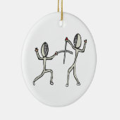 フェンシング セラミックオーナメント (右)