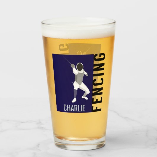 フェンシング タンブラーグラス (ドリンク正面)