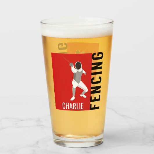 フェンシング タンブラーグラス (ドリンク正面)