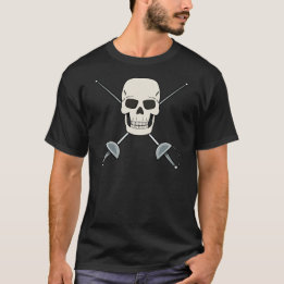 フェンシング ドクロ Tシャツ メンズ デザイン