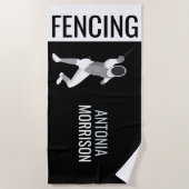 フェンシング ビーチタオル (正面)