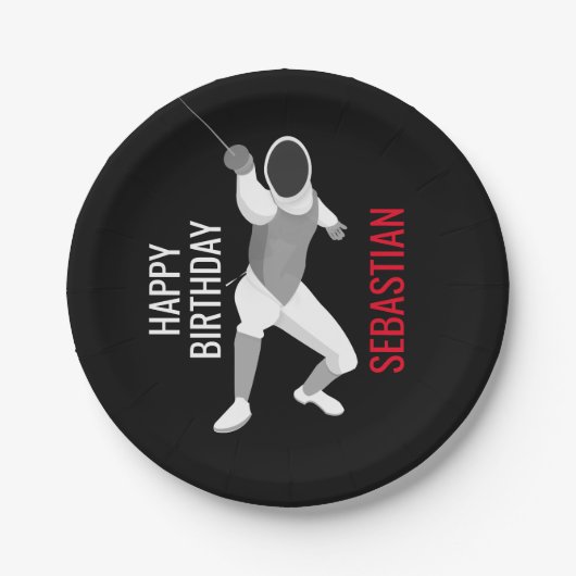 フェンシング ペーパープレート (正面)