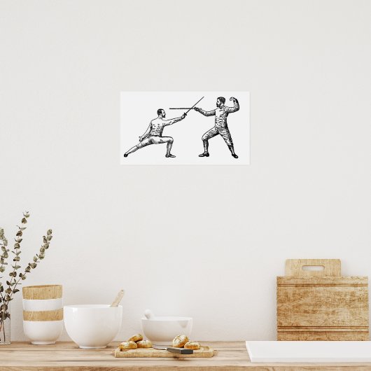 フェンシング ポスター (キッチン)