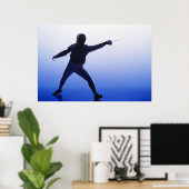 フェンシング ポスター (ホームオフィス)