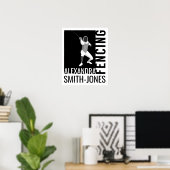 フェンシング ポスター (ホームオフィス)