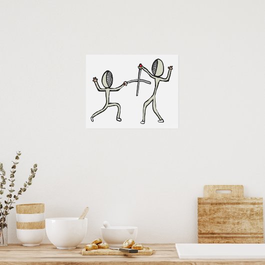 フェンシング ポスター (キッチン)