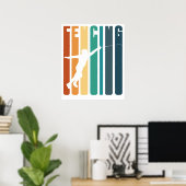 フェンシング ポスター (ホームオフィス)