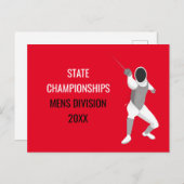 フェンシング ポストカード (正面/裏面)