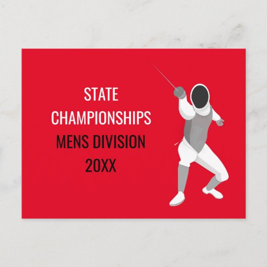 フェンシング ポストカード (正面)