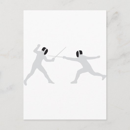 フェンシング ポストカード (正面)