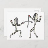フェンシング ポストカード (正面/裏面)