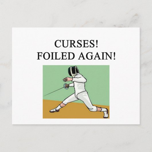 フェンシング ポストカード (正面)