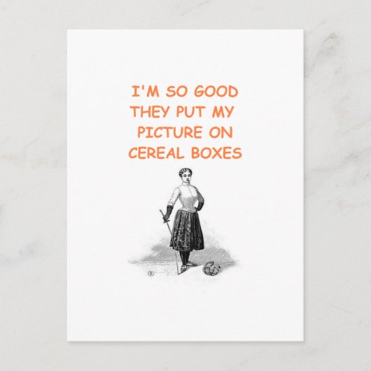 フェンシング ポストカード (正面)