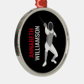 フェンシング メタルオーナメント (右)