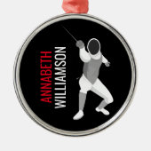 フェンシング メタルオーナメント (正面)