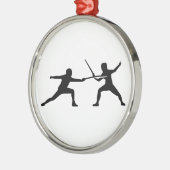 フェンシング メタルオーナメント (左)