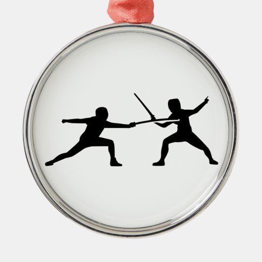 フェンシング メタルオーナメント (正面)