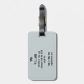 フェンシング ラゲッジタグ (裏面縦)