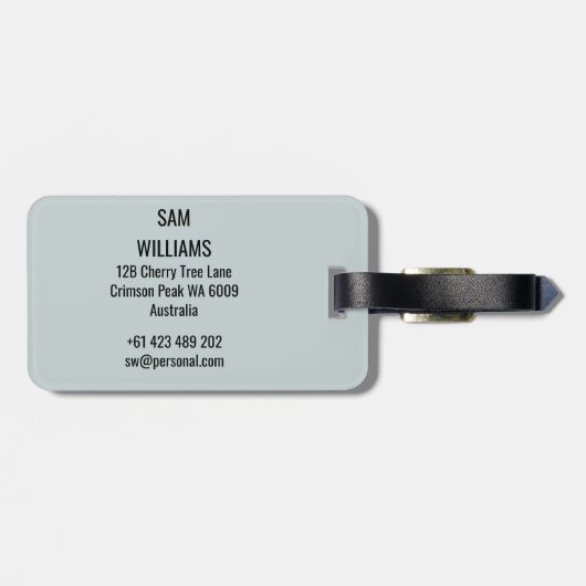 フェンシング ラゲッジタグ (裏面横)