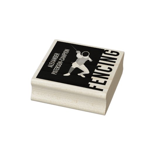 フェンシング ラバースタンプ (スタンプ)