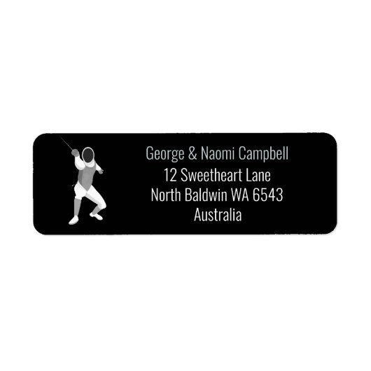 フェンシング ラベル (正面)