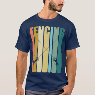フェンシング レトロ スポーツ ファミリー Tシャツ