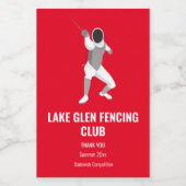 フェンシング ワインラベル (シングルラベル)