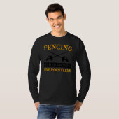 フェンシング 他のスポーツは意味がない Tシャツ (正面フル)
