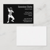 フェンシング 名刺 (正面/裏面)